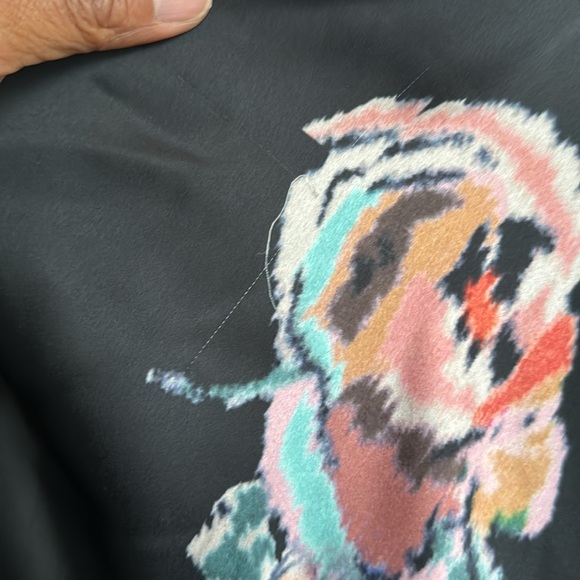 Vince Printed Satin Black Floral Slip Dress NWT - Picture 9 of 13